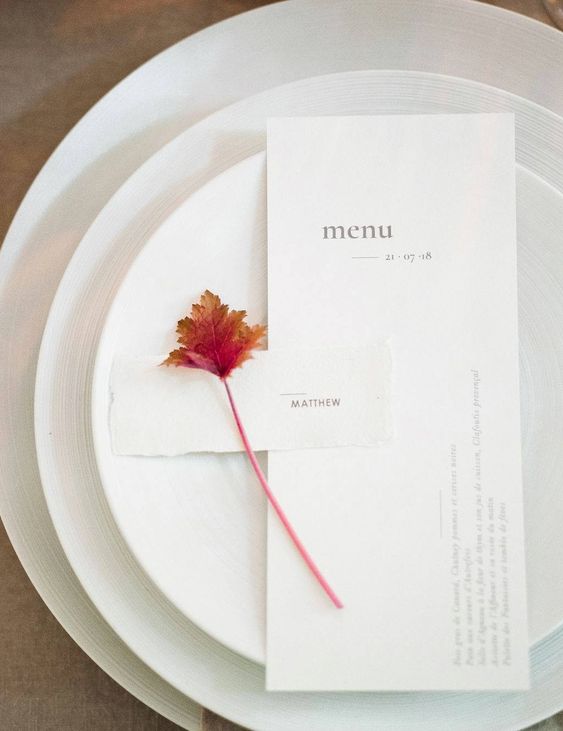 menu casamento simples