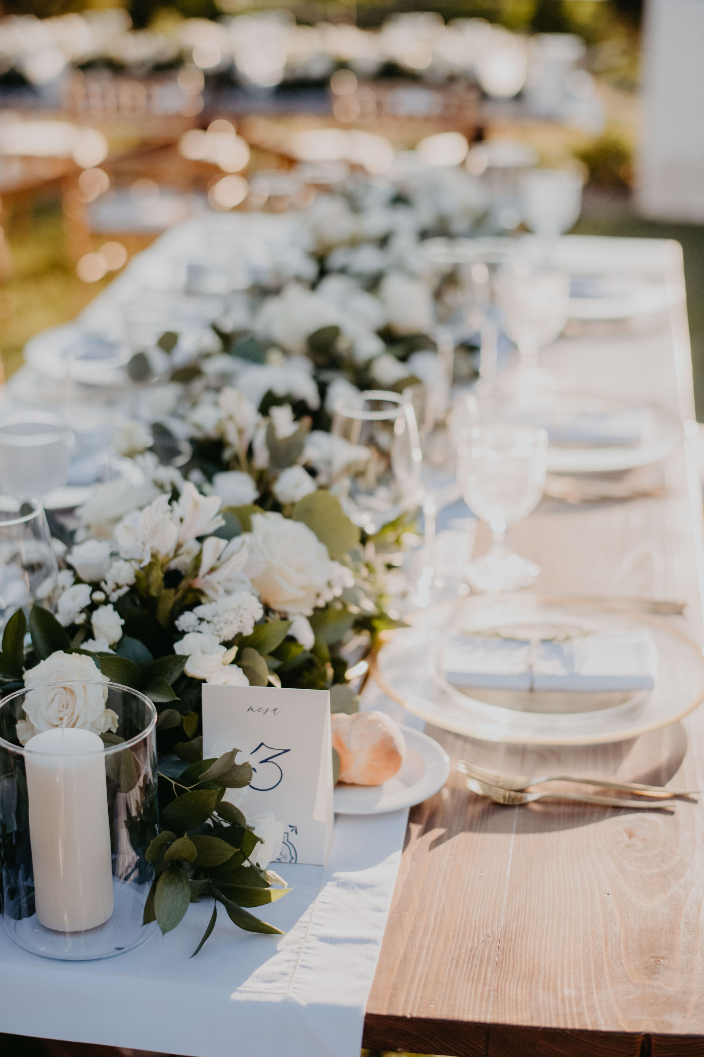 decoração mesa de casamento