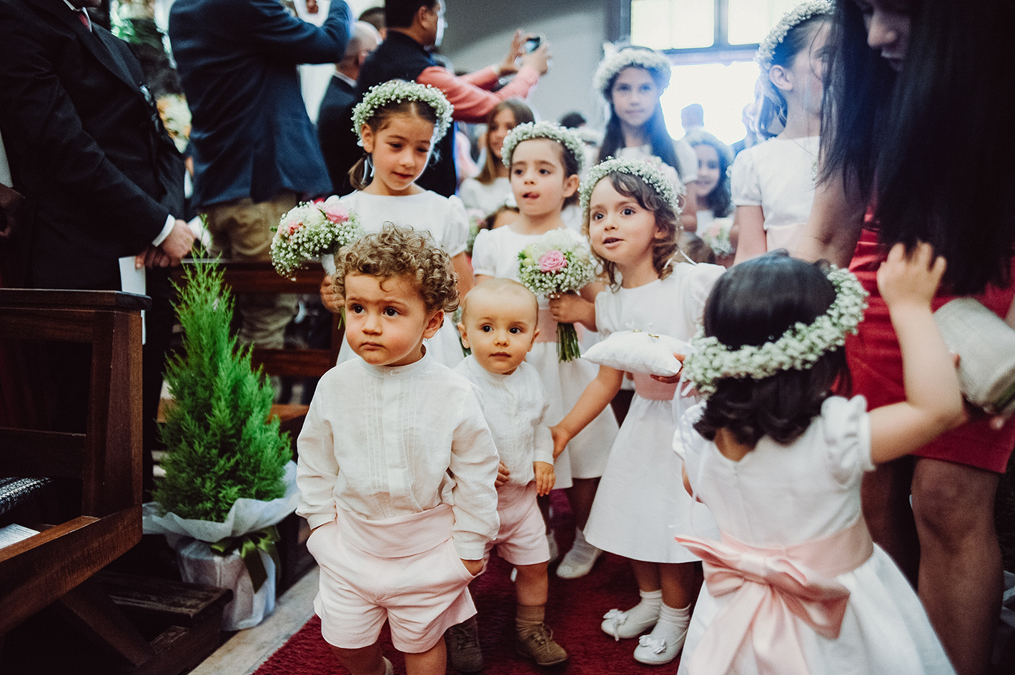 cortejo nupcial crianças casamento