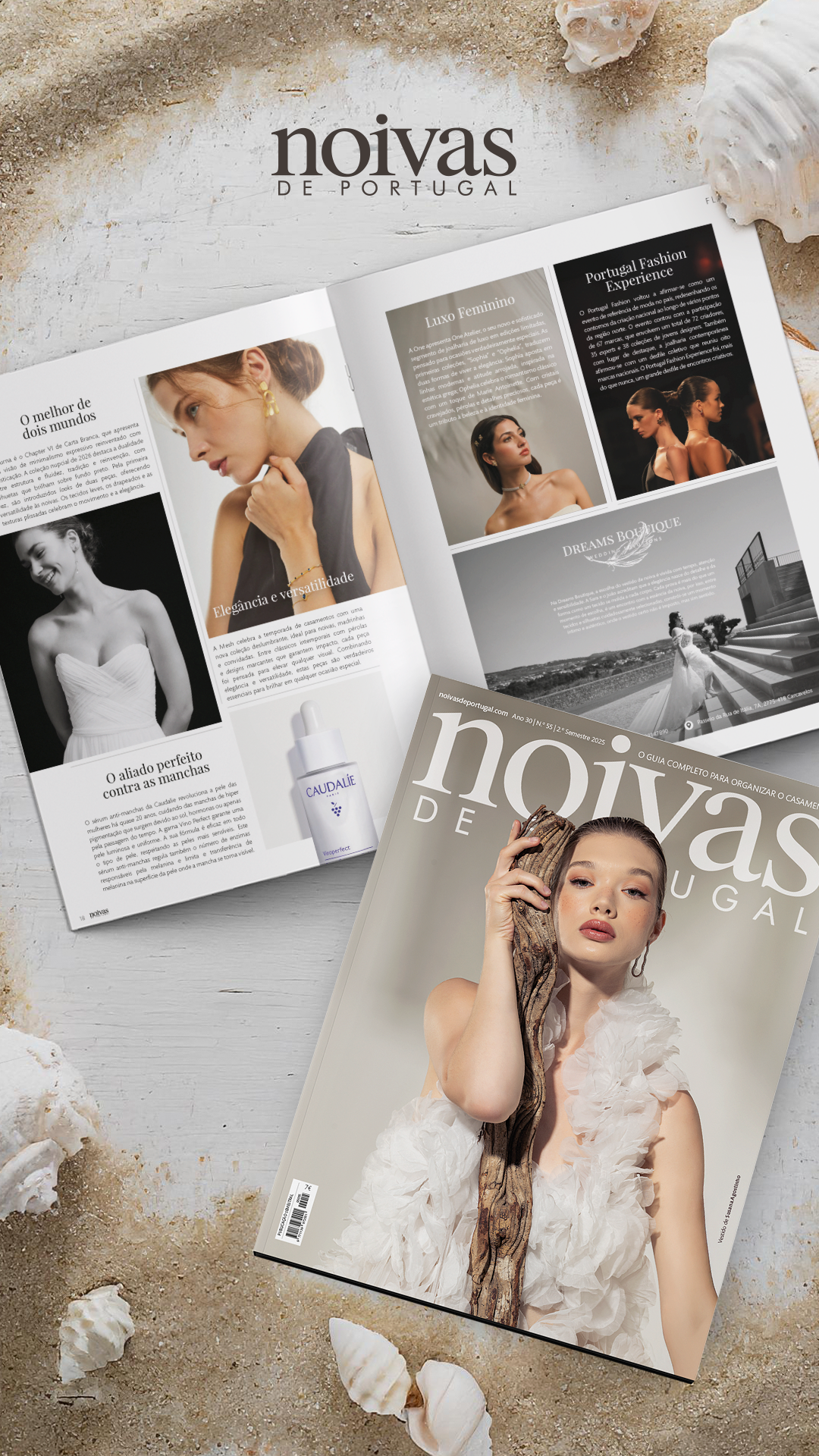 A Dreams Boutique está presente na edição n°55 da Revista Noivas de Portugal