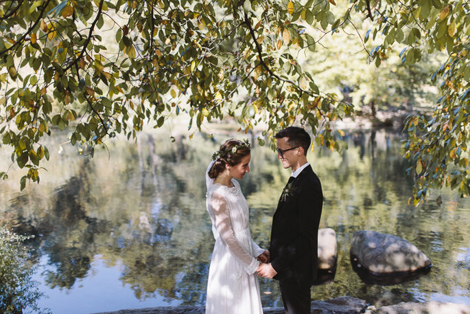 Un dulce casamiento íntimo con estilo vintage. Foto: Karen Kristian Photographer