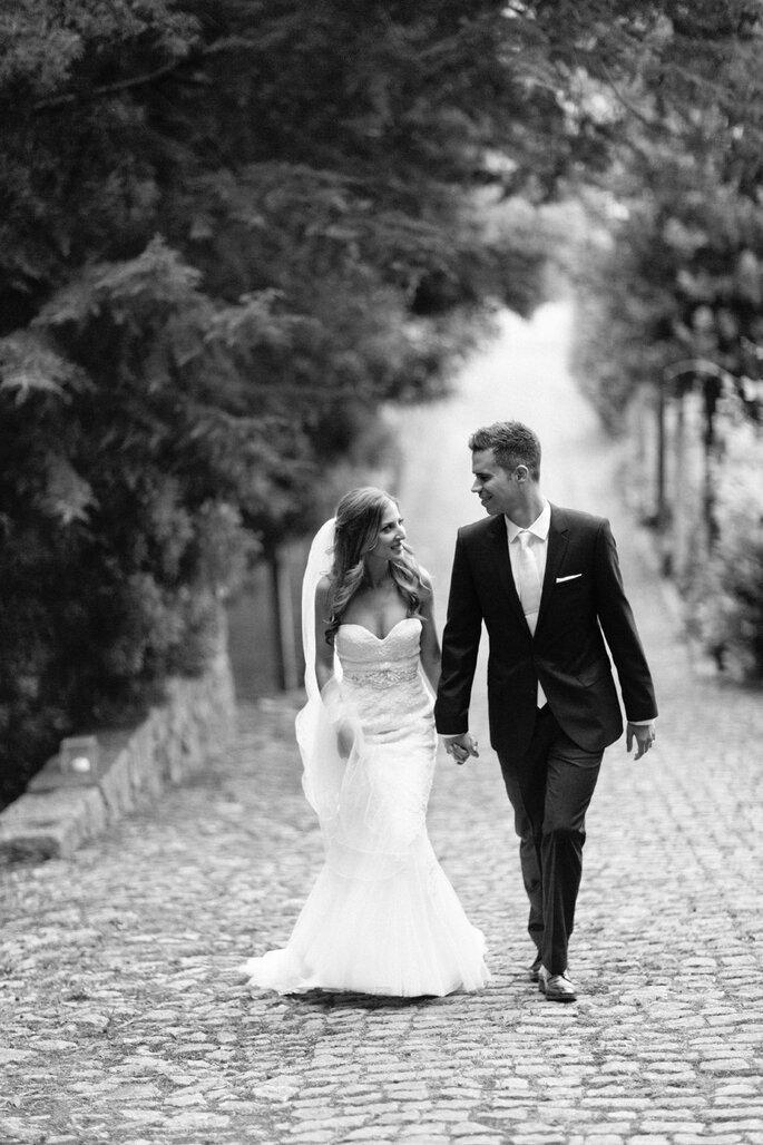 Boda romántica en Portugal. Foto: André Teixeira, Brancoprata