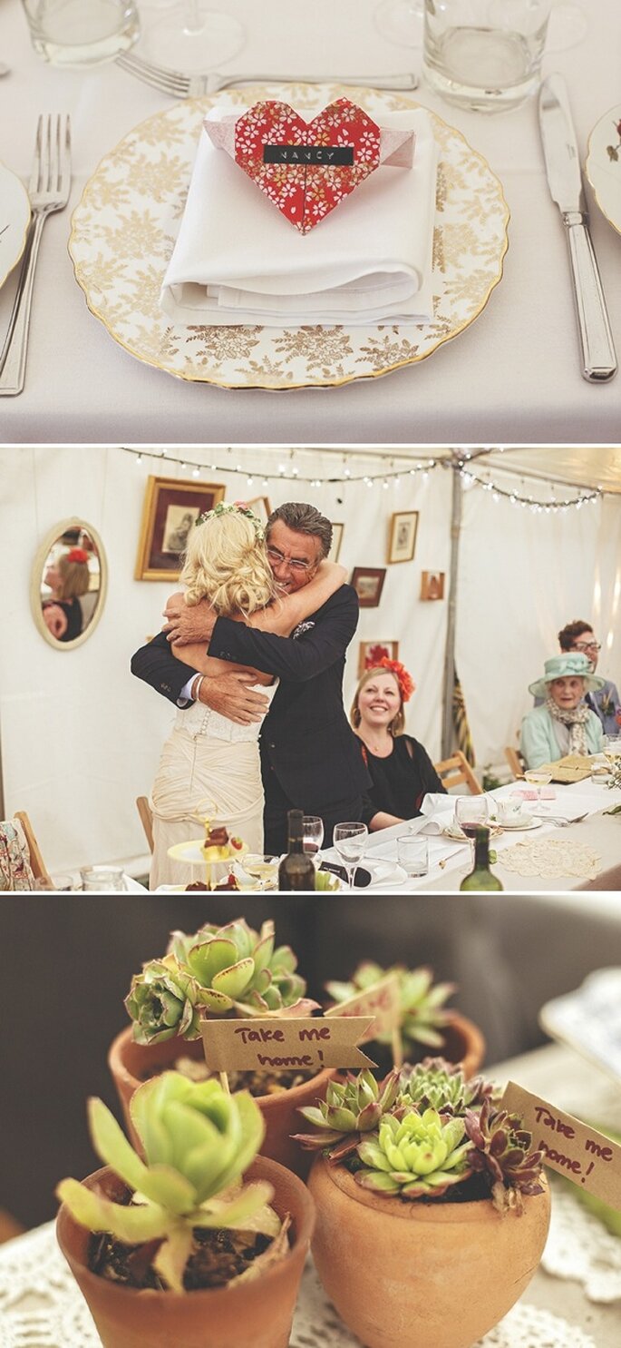Real Wedding estilo vintage chic com detalhes rústicos DIY - Foto Howell Jones Photography