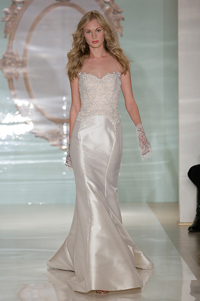 Colecção de Verão de Noivas 2015 de Reem Acra na NY Bridal Week. Foto: Getty.