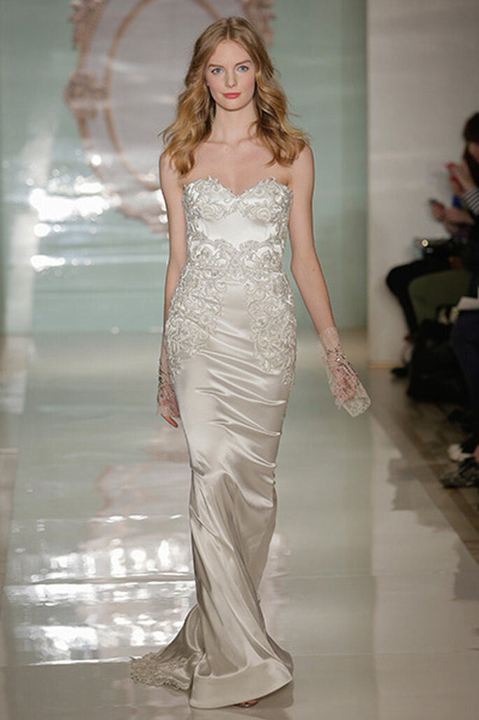 Colecção de Verão de Noivas 2015 de Reem Acra na NY Bridal Week. Foto: Getty.