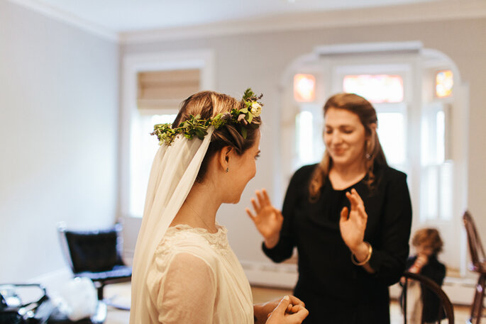 Un dulce casamiento íntimo con estilo vintage. Foto: Karen Kristian Photographer