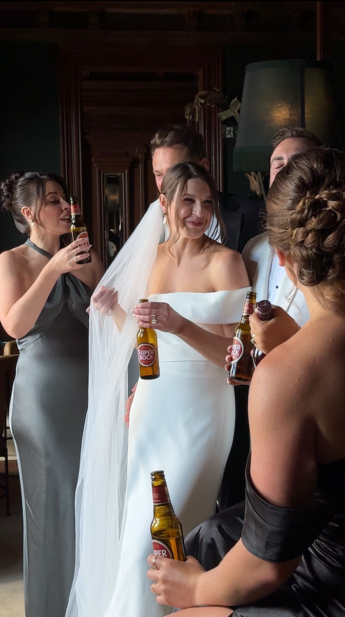 In White Wedding Content Creation