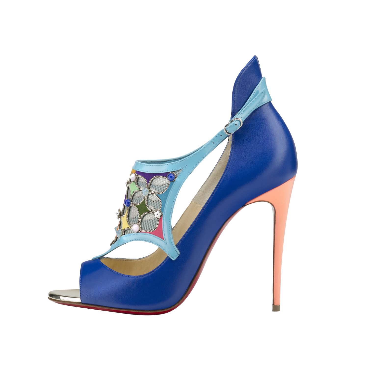 Christian Louboutin Mosaika Strass 100 Kid Version Electric.