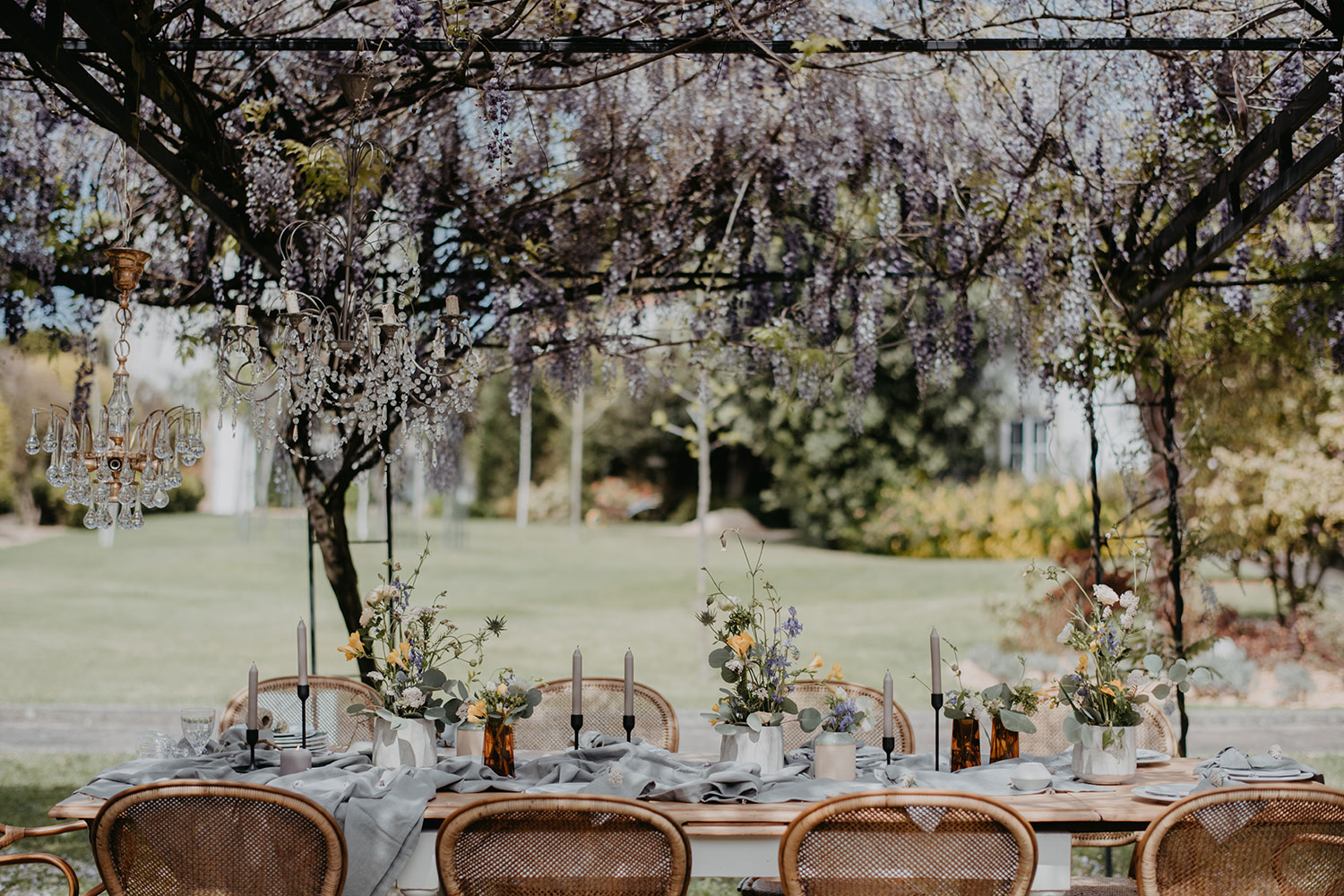 Mesa decorada pela Quinta da Quintã