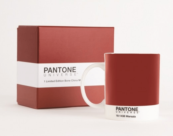 Objetos oficiais Pantone em Marsala.