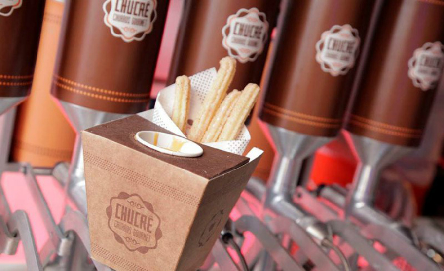 Carrinho de churros: Chucrê - Churros Gourmet. Foto: Divulgação.