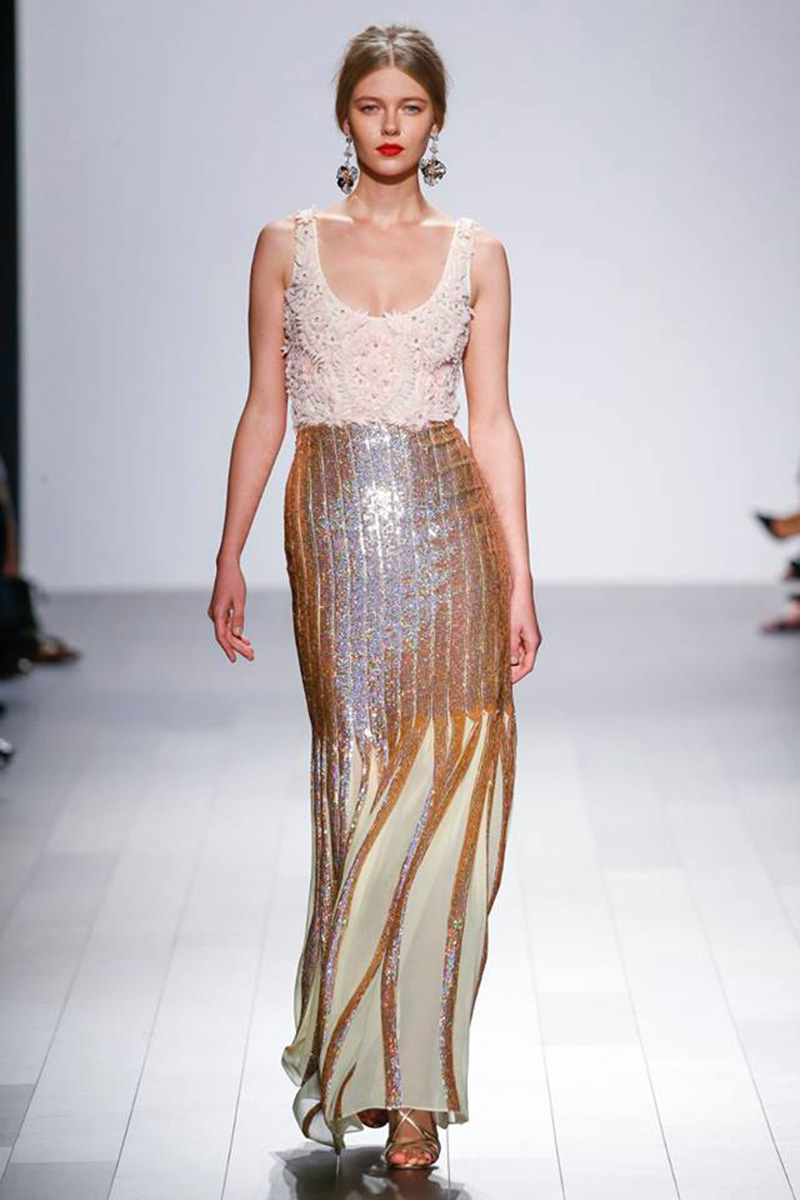 New York Fashion Week S/S 2018. Créditos: Badgley Mischka