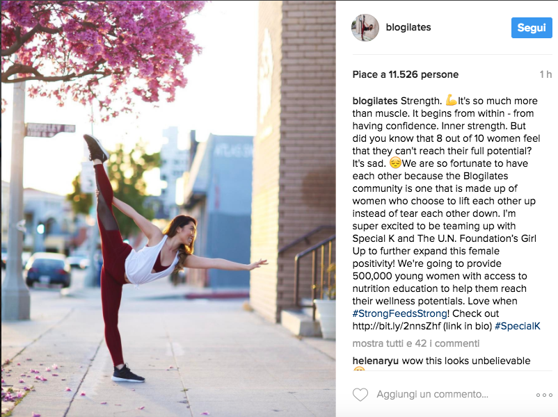 Foto via Instagram @blogilates