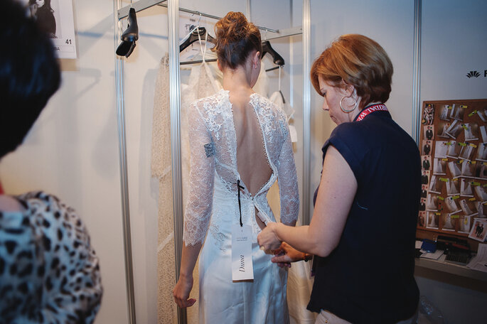 Backstage Barcelona Bridal Week Backstage Barcelona Bridal Week