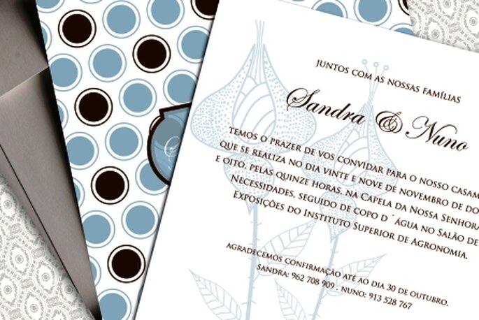 Ideias para convites de casamento 2010 - Moldes Design