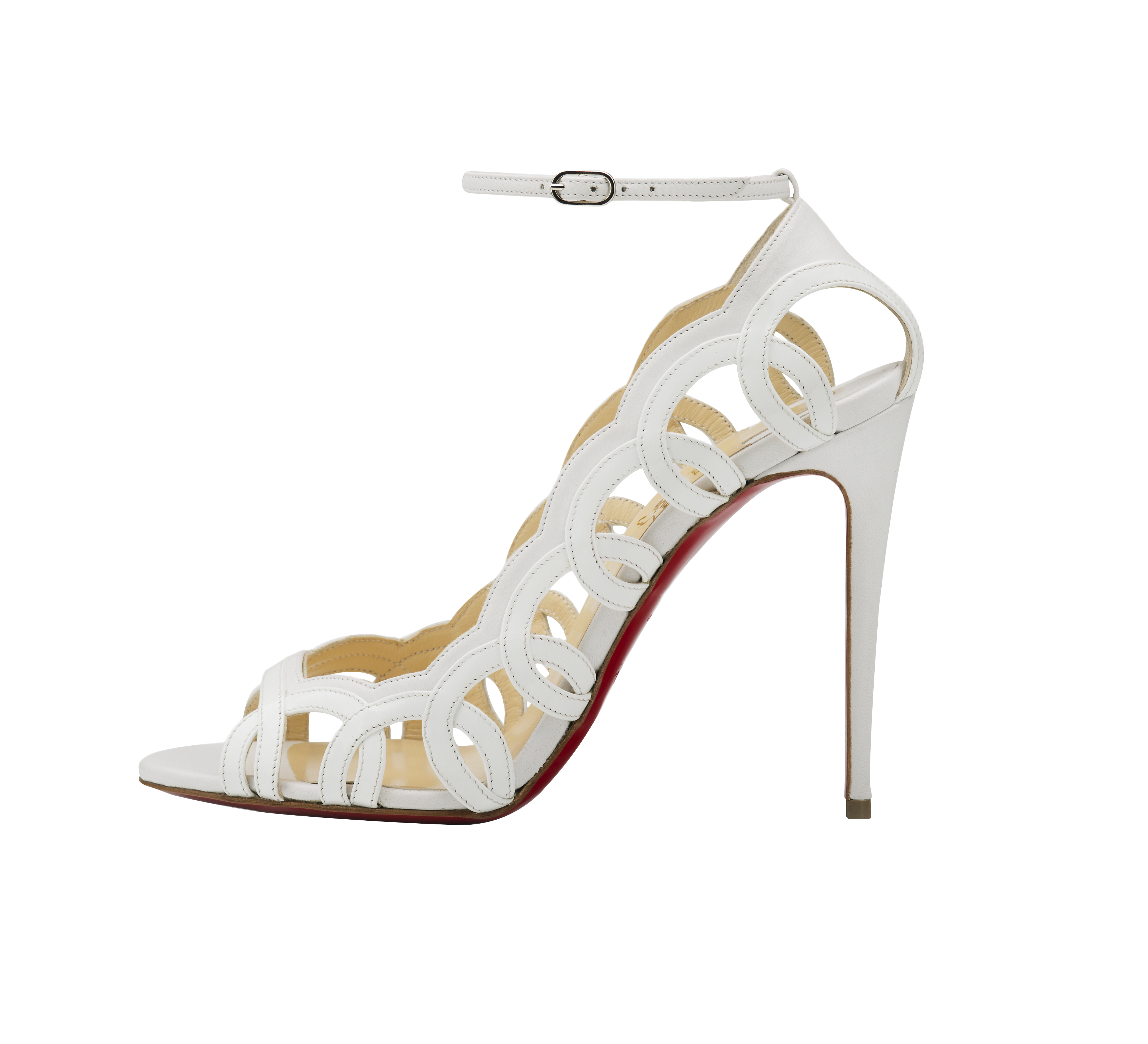 Christian Louboutin Houla Hot 100 Patent White.