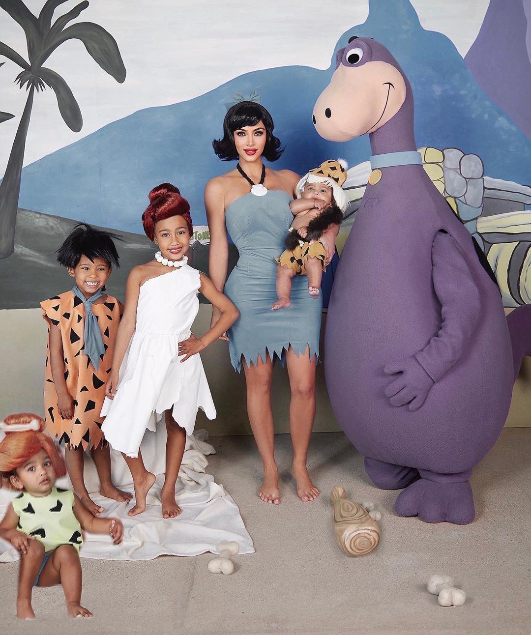 Kim Kardashia (Flintstones). Foto IG@kimkardashian