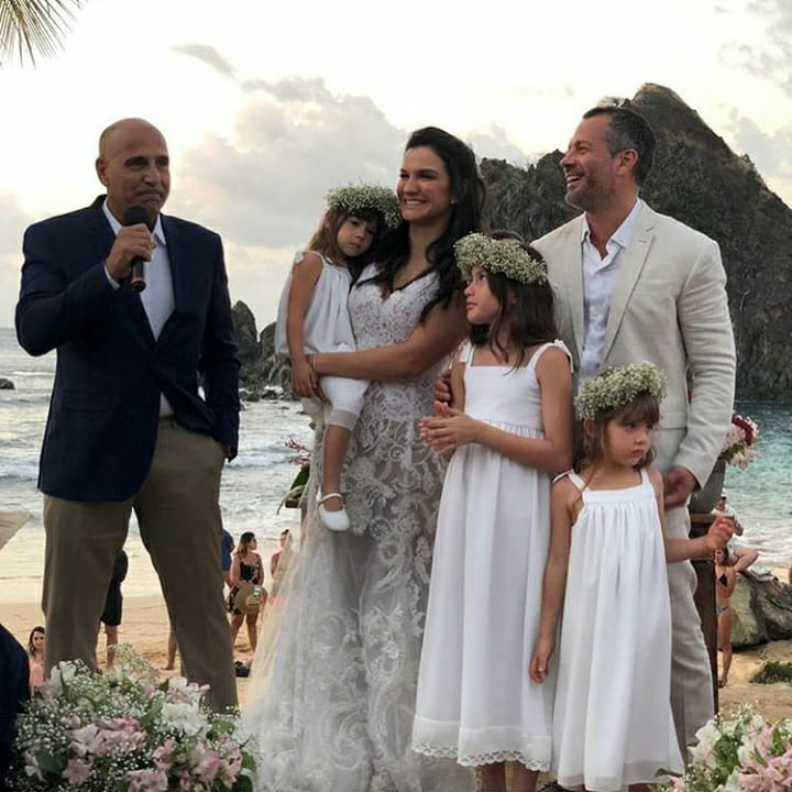 Casamento do ator Malvino Salvador com a atleta Kyra Gracie