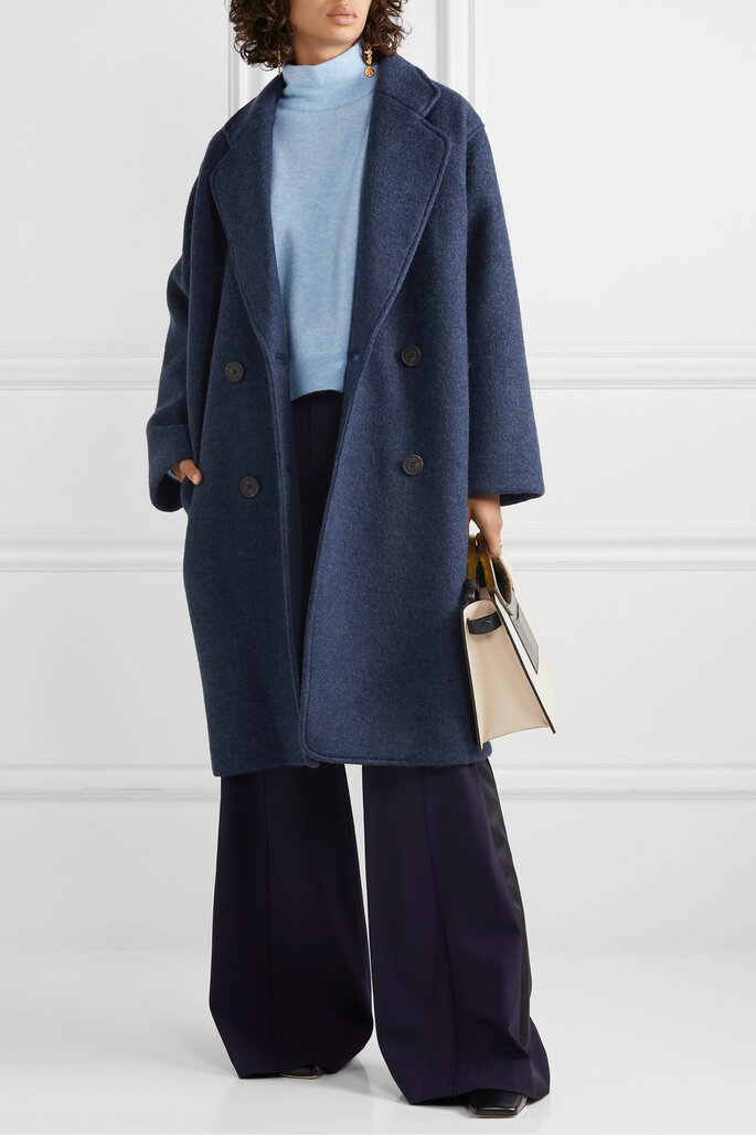 Casaco de Lã Oversized Cruzado de Mara Hoffman via Net-a-Porter