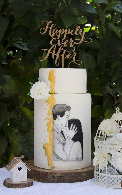Inspiração para bolos de casamento diferentes e originais | Créditos: Pitada d'Amor