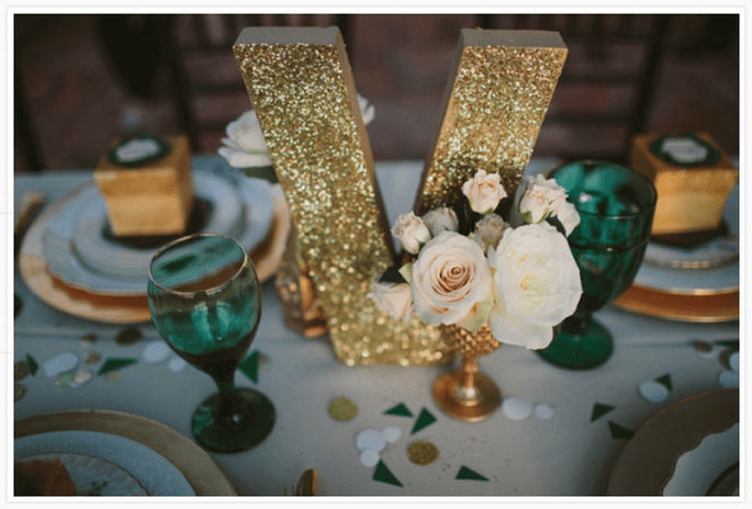 Decoração de mesas de casamento inspiradas no Natal 