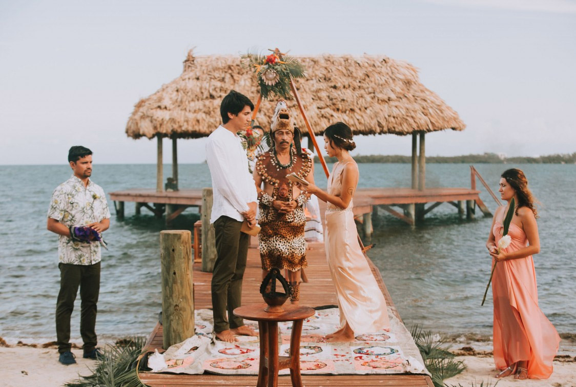 representação real de uma Cerimónia de Casamento Maya