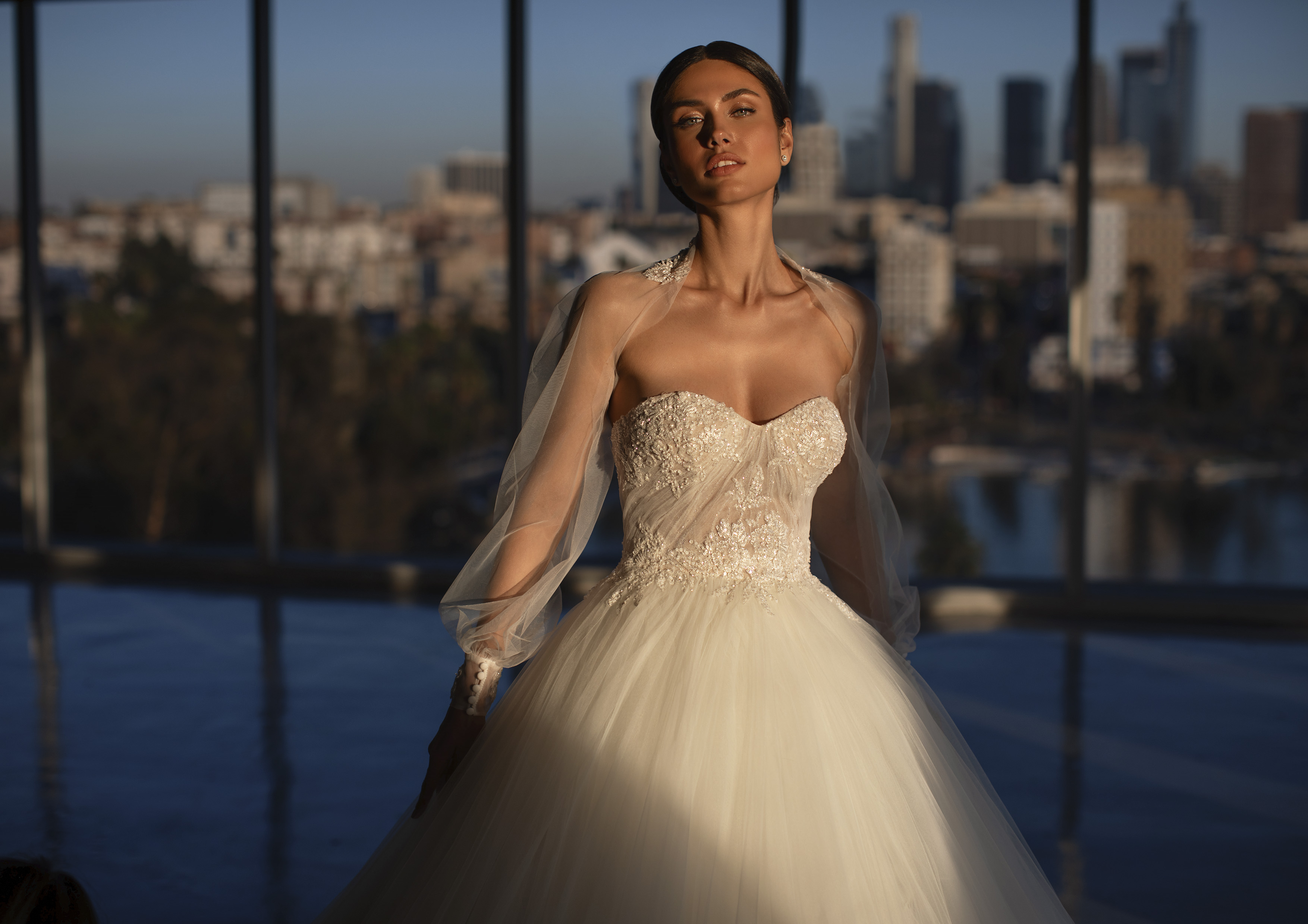 Vestido de noiva modelo Sabu da coleção Pronovias 2021 Cruise Collection