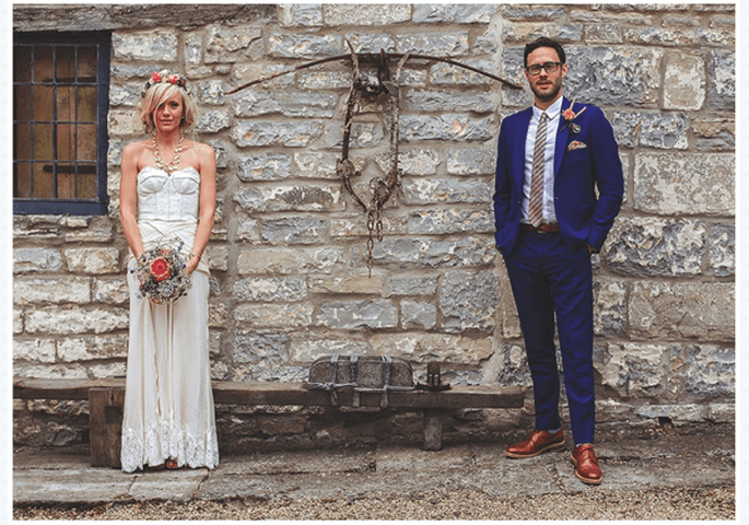 Real Wedding estilo vintage chic com detalhes rústicos DIY - Foto Howell Jones Photography