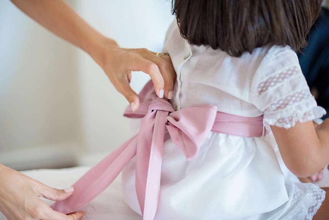 vestido menina com grande laço atrás rosa vestido festa casamento criança
