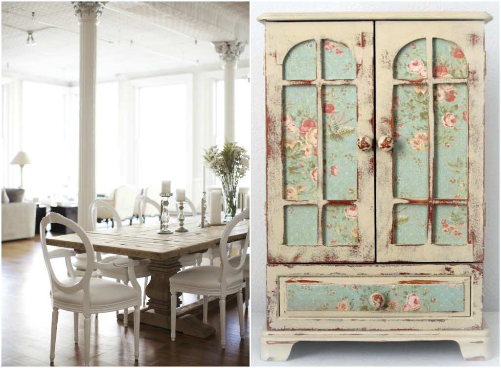 Shabby Chic_Foto 1 Chellise Michael / Foto 2 Etsy