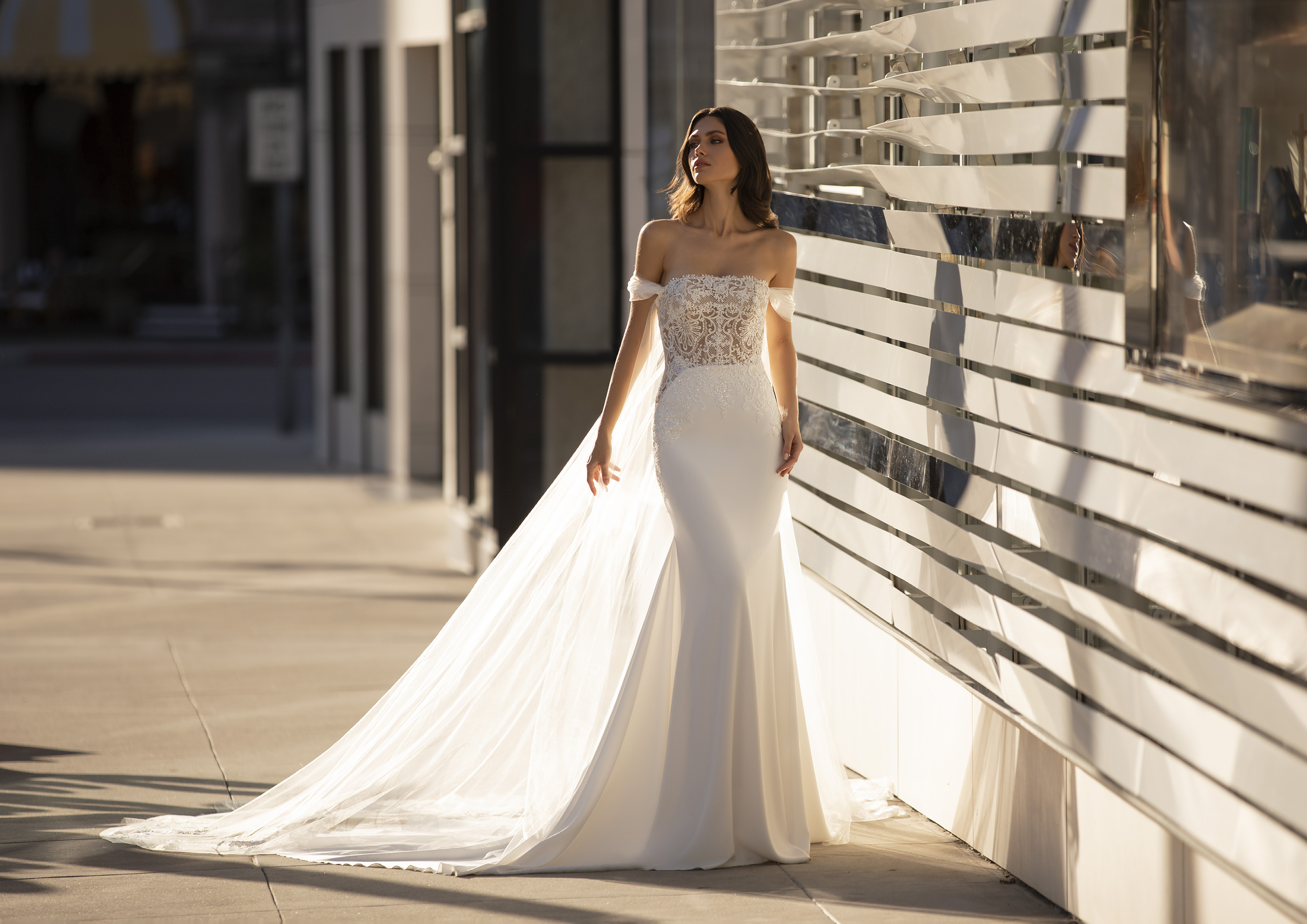 Vestido de noiva modelo Novak da coleção Pronovias 2021 Cruise Collection