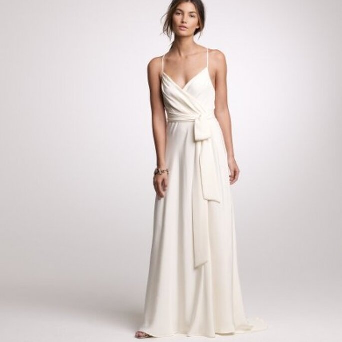 Silk Tricotine Goddess Gown