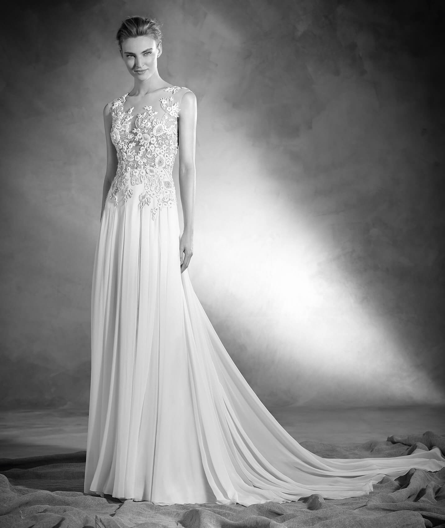 Credits: Pronovias
<a href="http://zankyou.9nl.de/n3ig" target="_blank"> Faça a sua marcação para experimentar o seu vestido favorito! </a>