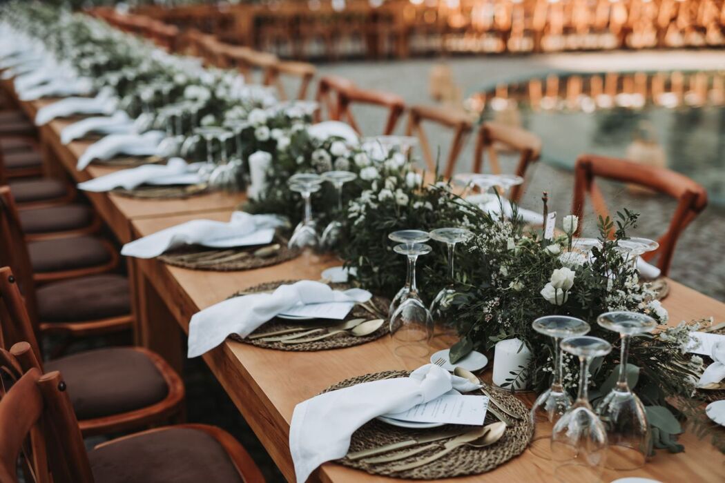 Decoração floral sustentável de casamento