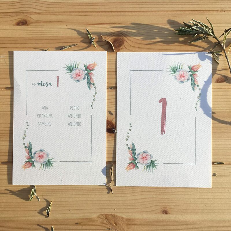 Conjunto wedding stationary por By Riscos Design