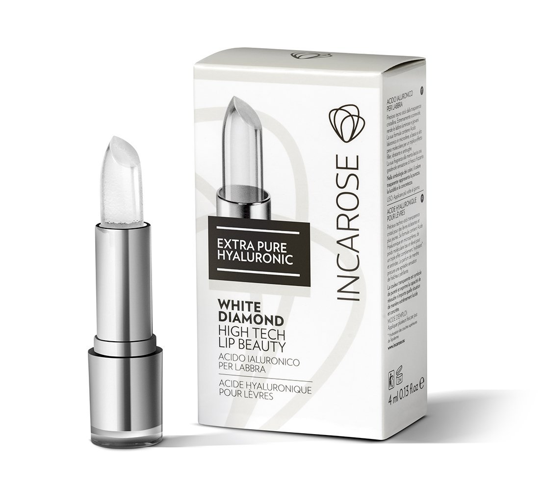 IncaRose Extra Pure Hyaluronic White Diamond stick labial. Preencha as rugas dos lábios