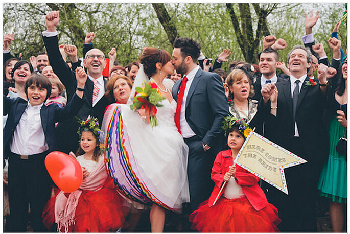 Una boda real muy colorida. Foto: We Heart Pictures Una boda real muy colorida. Foto: We Heart Pictures