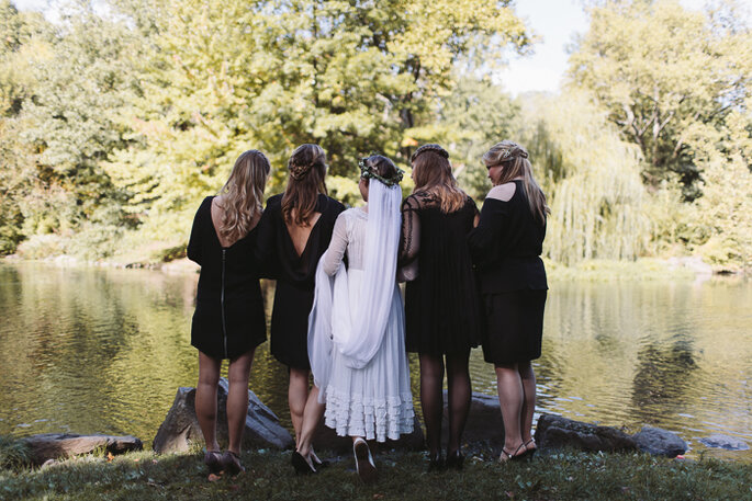 Un dulce casamiento íntimo con estilo vintage. Foto: Karen Kristian Photographer