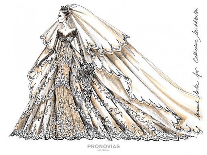 Mais uma proposta Pronovias para Kate Middleton