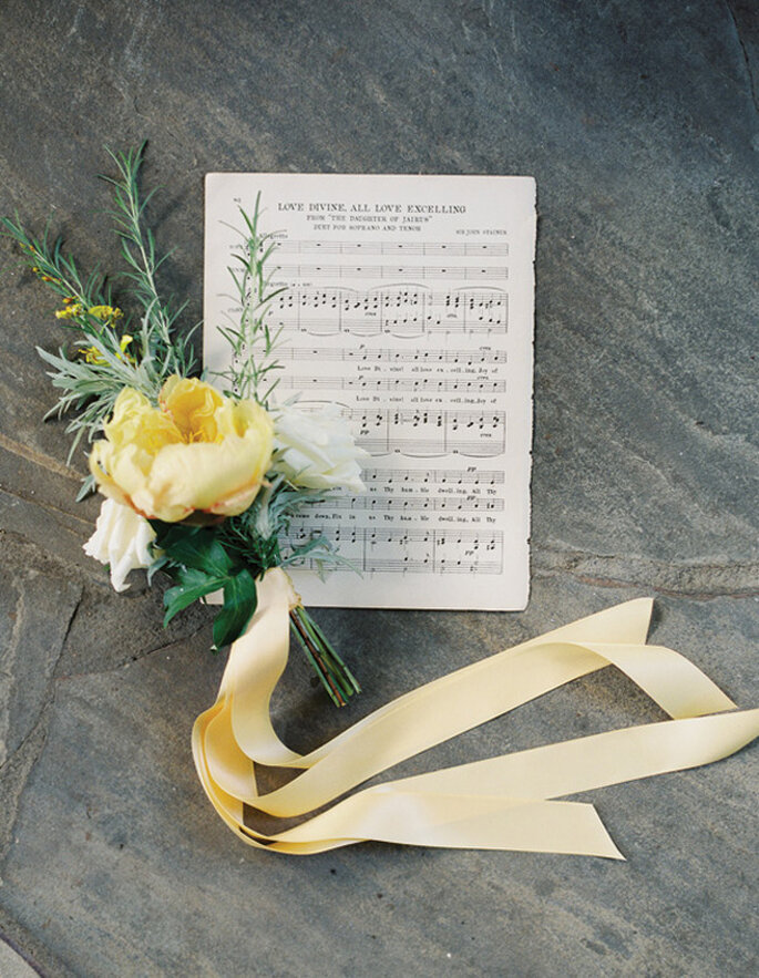 Boda con detalles musicales - Foto Nancy Ray