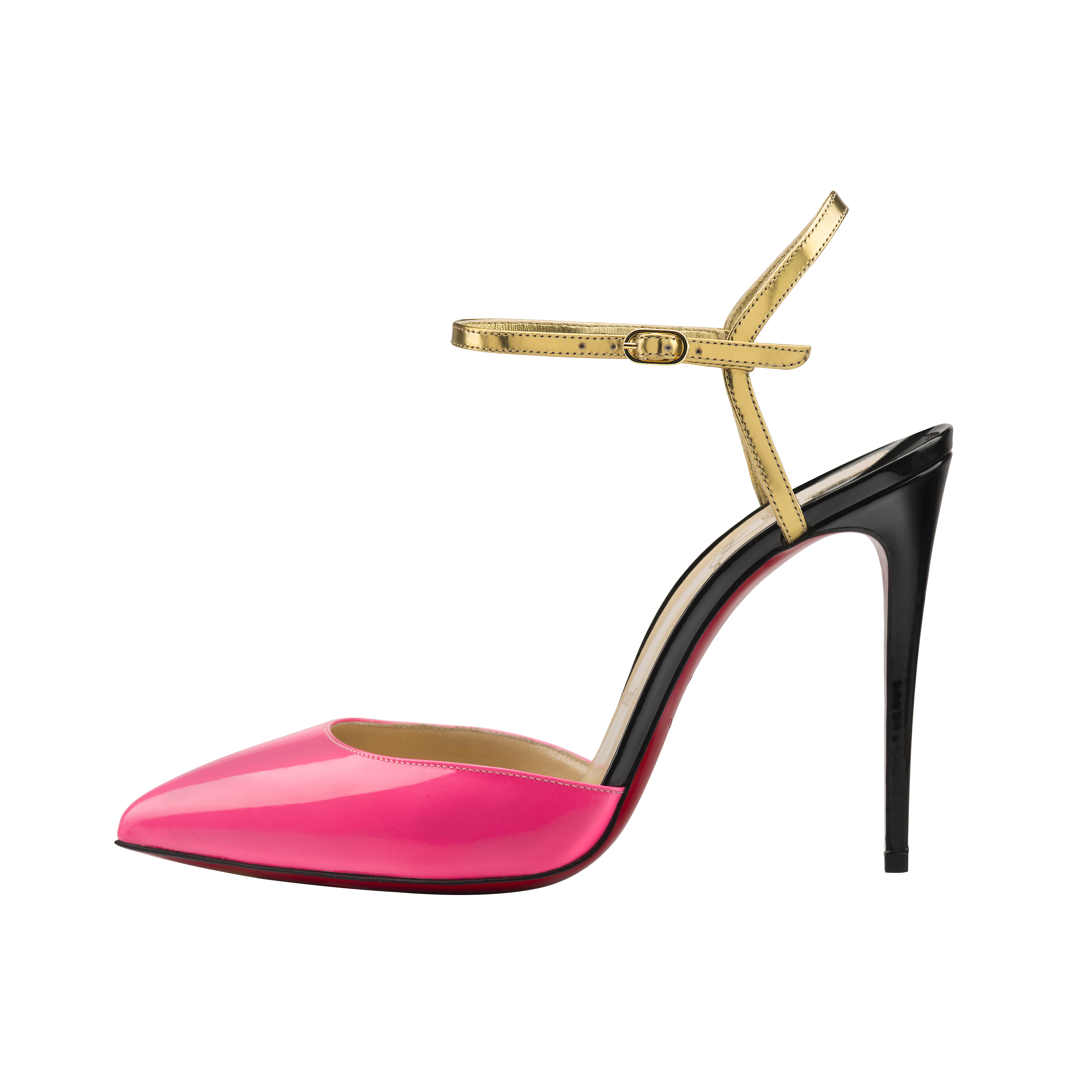 Christian Louboutin Rivierina 100 Patent Version Shocking.