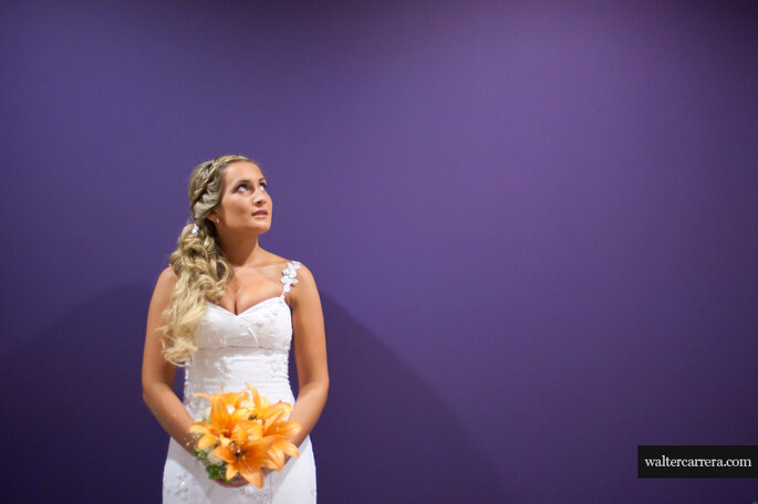 Vestidos de noiva La sencillez en el maquillaje de la novia, la decoración y las fotos ha ganado mucha fuerza. Foto: Walter Carrera
