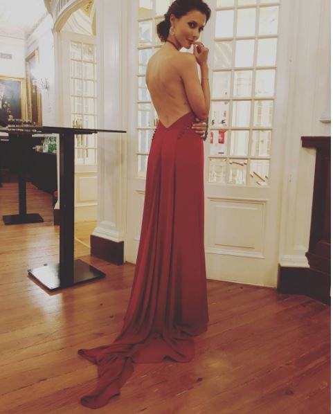 Foto via Instagram de Cláudia Borges | Vestido: IZA VAN | Make Up: Sandra Make Up | Hair: Maria João | Jóias: Swarovski