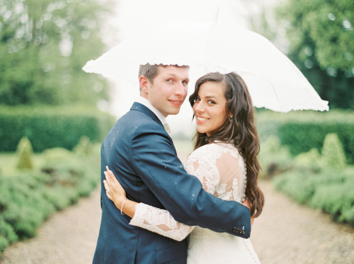 casamento chuva