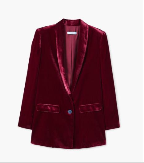 Blazer veludo da Mango (79,99 euros)