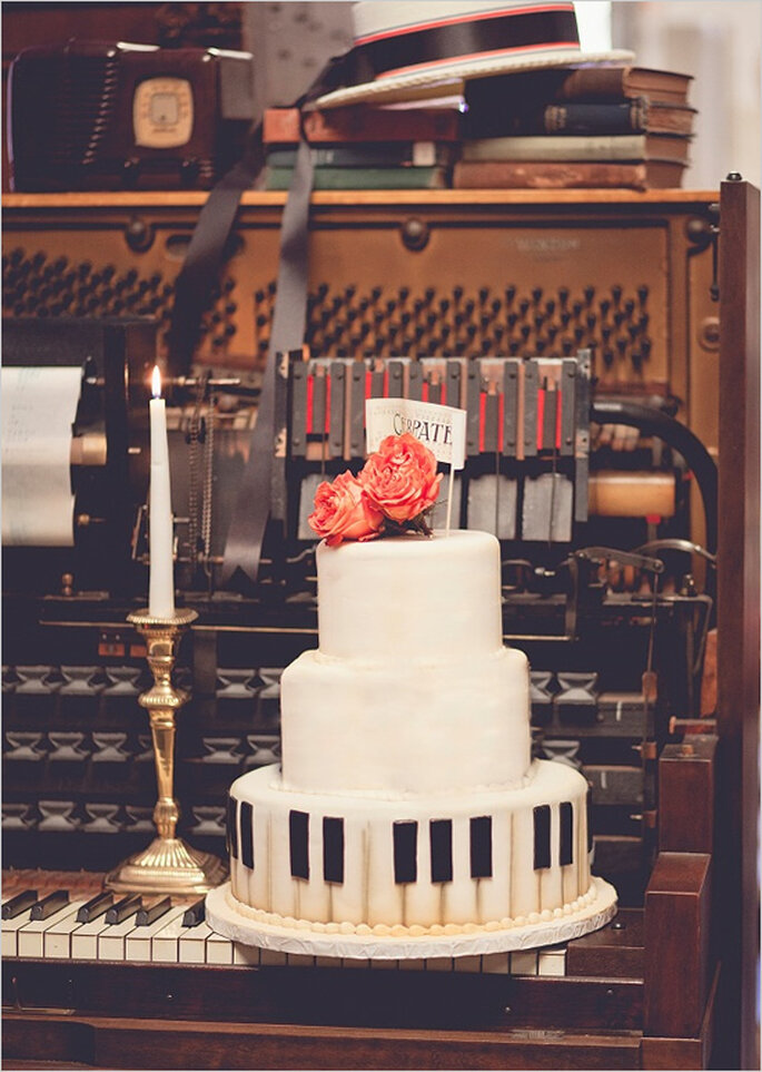 Boda inspirada en detalles musicales - Foto N. Barrett Photography