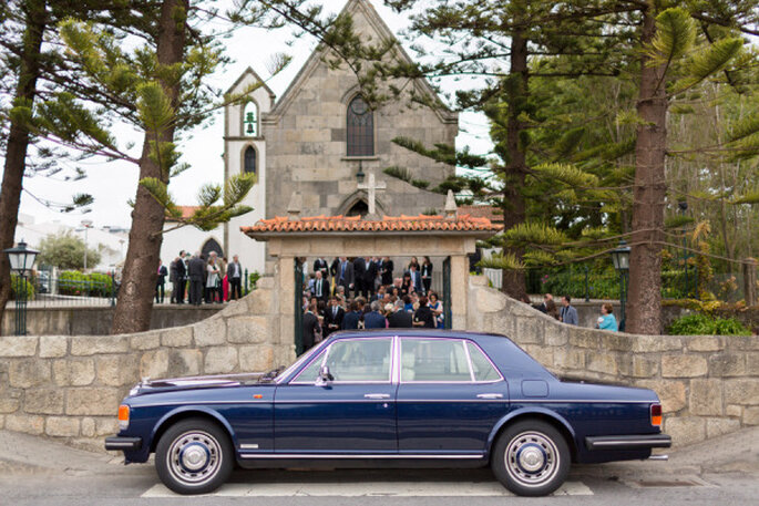 Boda romántica en Portugal. Foto: André Teixeira, Brancoprata