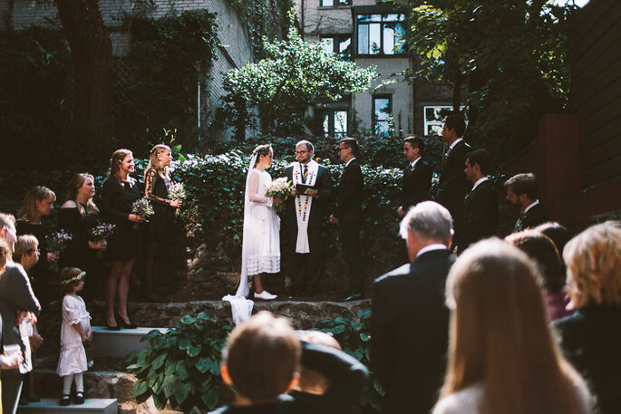 Un dulce casamiento íntimo con estilo vintage. Foto: Karen Kristian Photographer