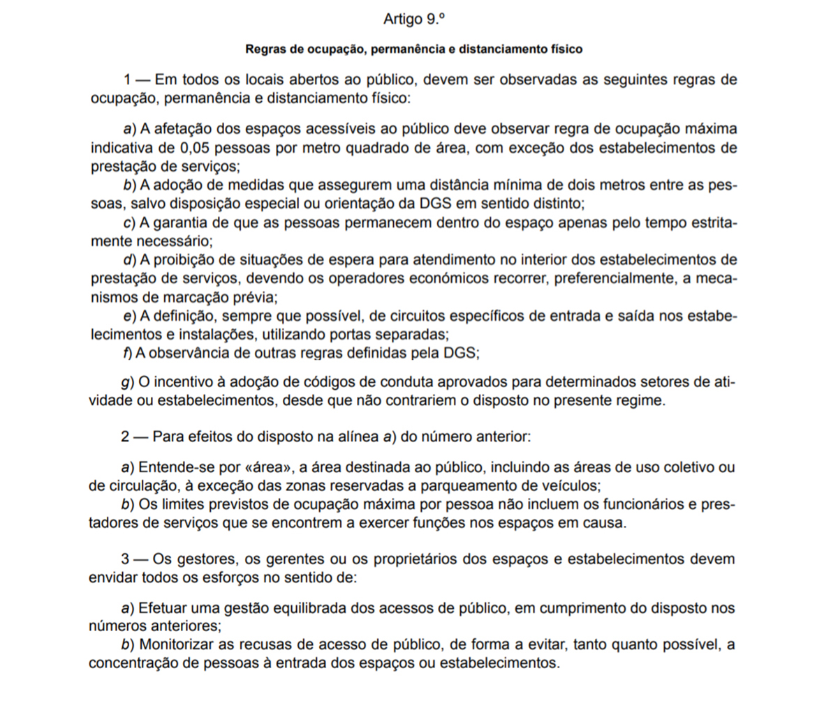 DGS - regras Covid-19