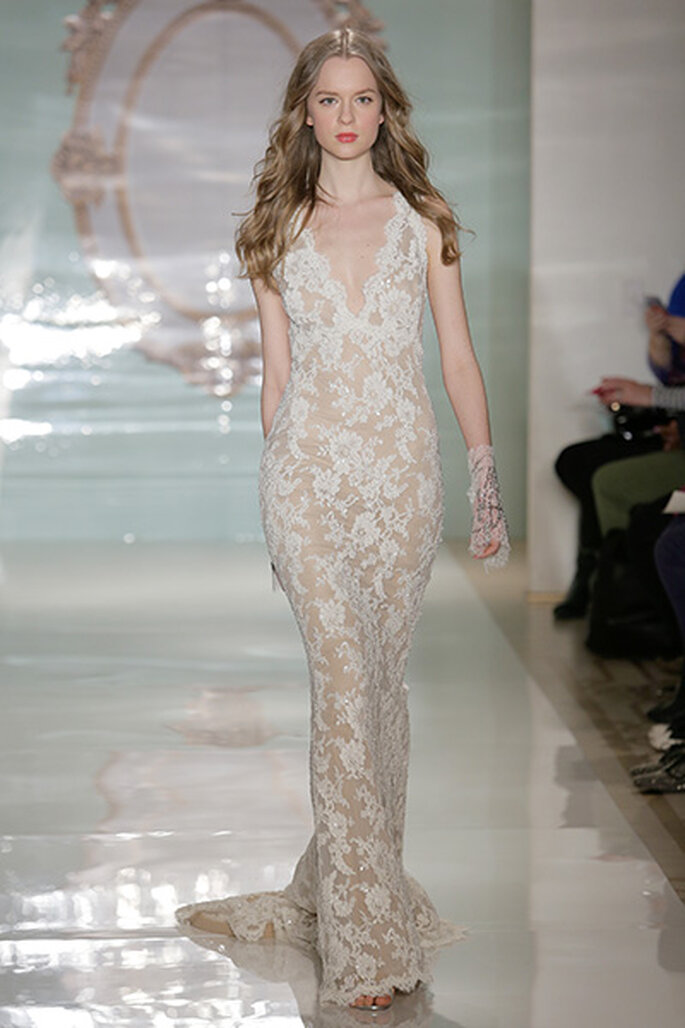 Colecção de Verão de Noivas 2015 de Reem Acra na NY Bridal Week. Foto: Getty.